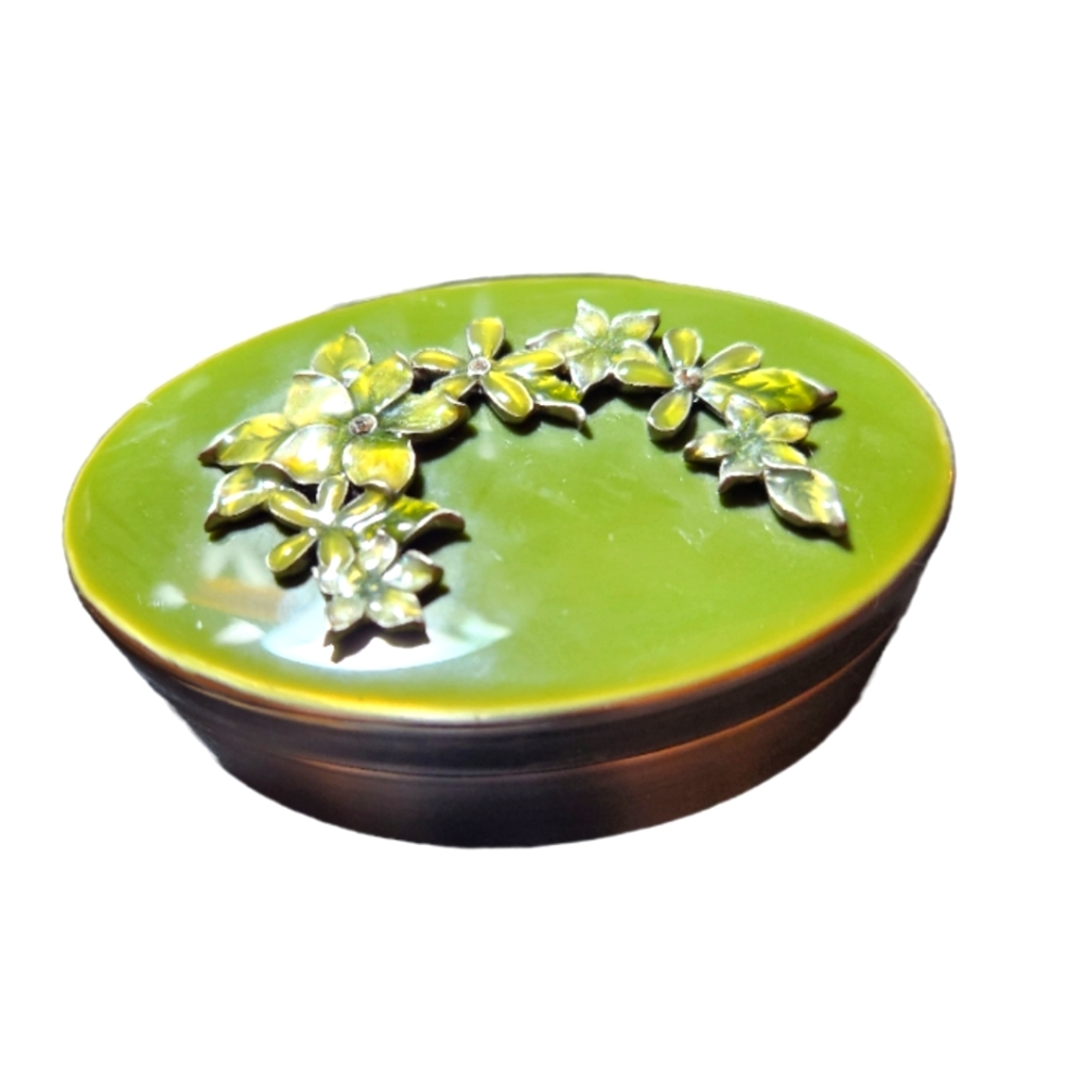 Cute Small green Pottery Barn jewelry box